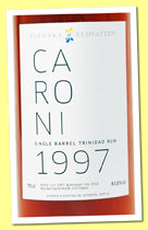 Caroni 1997/2012 (61.8%, Svenska Eldvatten, Trinidad, cask #108, 114 bottles)